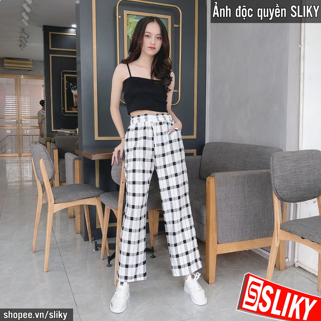 ] Quần Caro Đũi Siky 🌸 Quần Ống rộng chất đũi hàn siêu mát | BigBuy360 - bigbuy360.vn