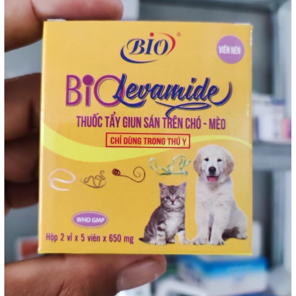 [Hàng Chính Hãng] BIO LEVAMIDE ( 10 viên) chó mèo an toàn cho thú mang thai ( 1 viên = 5kg )