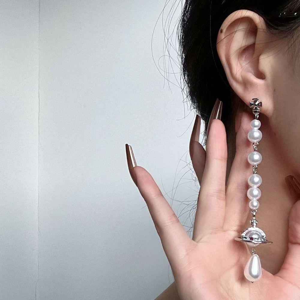 Bông Tai Dáng Dài Hình Thánh Giá Phong Cách Retro Ngọt Ngào Thời Trang Đám Cưới|Khuyên Tai Phong Cách Hàn Quốc Cá Tính