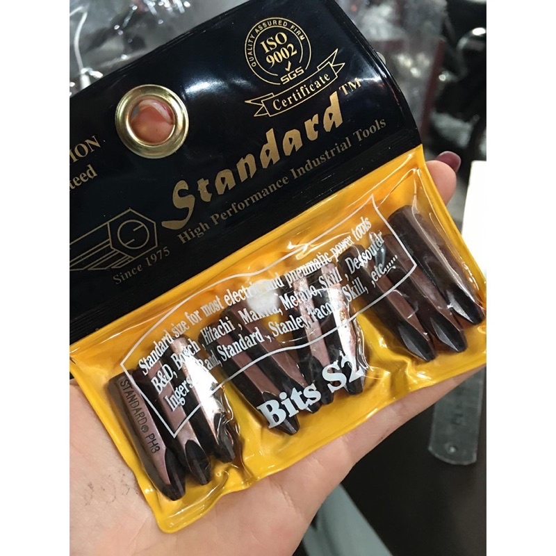 Mũi vít đóng nâu ngắn đầu tù STANDARD 8mm