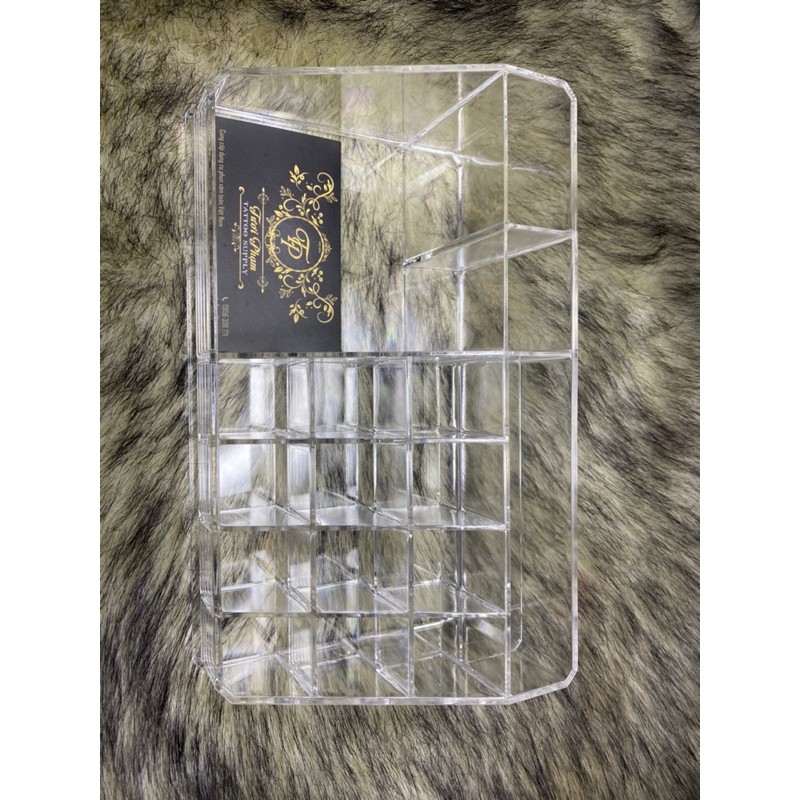 Khay kệ mica đựng mỹ phẩm, mực phun xăm