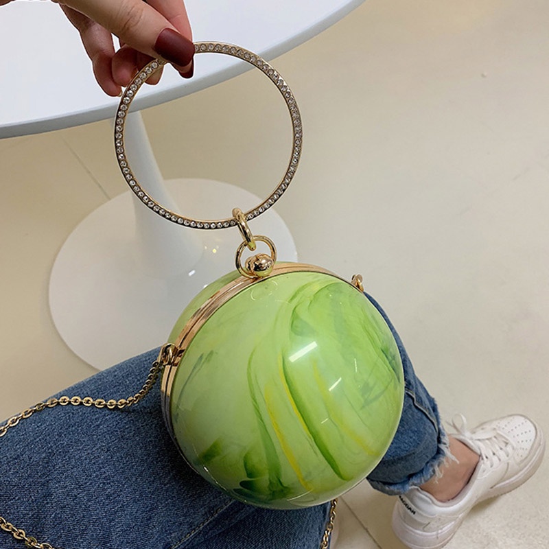 Túi xách đeo vai IELGY dạng tròn độc đáo thời trang cá tính dành cho nữ