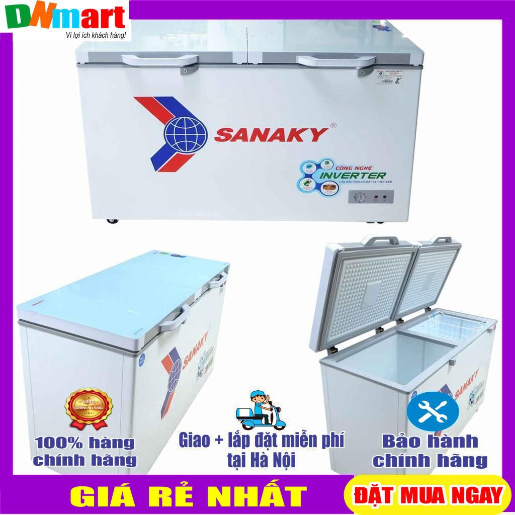 Tủ đông Sanaky Inverter VH-3699A4K mặt kính cường lực