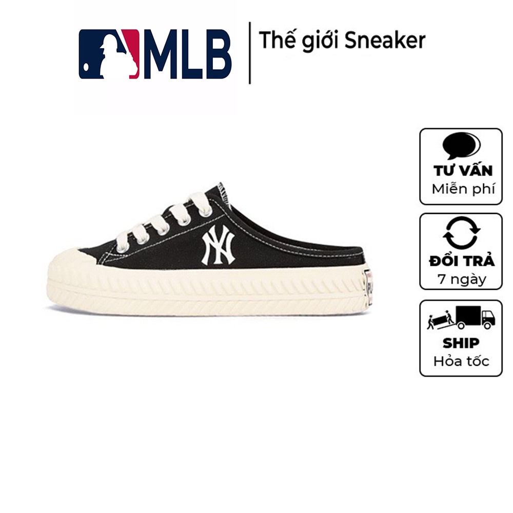 Giày 𝐌𝐋𝐁 đạp gót logo NY thêu hàng cao cấp