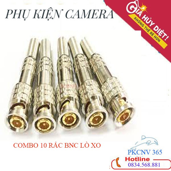 COMBO 10 RẮC BNC LÒ XO giành cho camera | BigBuy360 - bigbuy360.vn