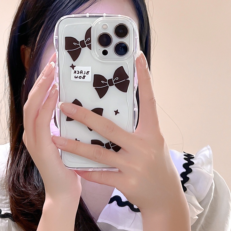 Ốp lưng iphone Ốp Điện Thoại Silicone Trong Suốt Họa Tiết Ren Cho iphone13Pro 11 / 12 xs / 7 / 8 / Dinuo case