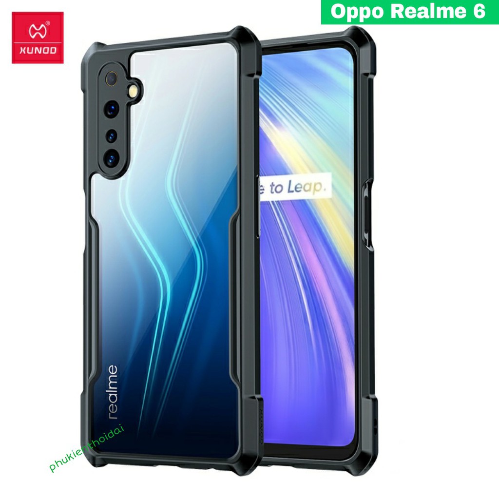 Ốp lưng XUNDD Oppo Realme 9 Pro chống sốc lưng trong viền màu chống ố vàng bảo vệ camera