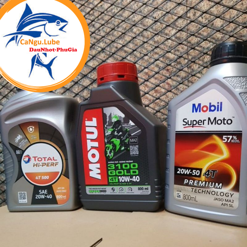 Nhớt motul xe máy, nhớt motul 3100 nhớt xe máy chai 0.8L sánh vai cùng nhớt mobil của Mỹ