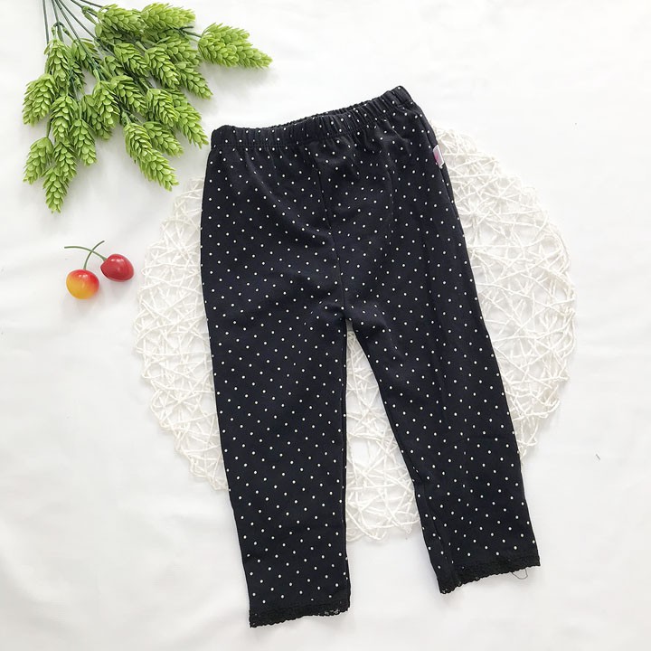 Quần legging dài bé gái từ 7kg-19kg thun cotton 4 chiều - QG27