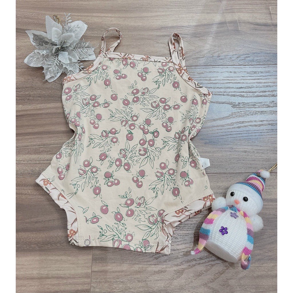 Bộ Body Hai Dây Chất Liệu Thun Cotton Cao Cấp Thoáng Mát Mềm Mịn Cho Bé Từ 4Kg Đến 15Kg Thời Trang Trẻ Em Tin Store