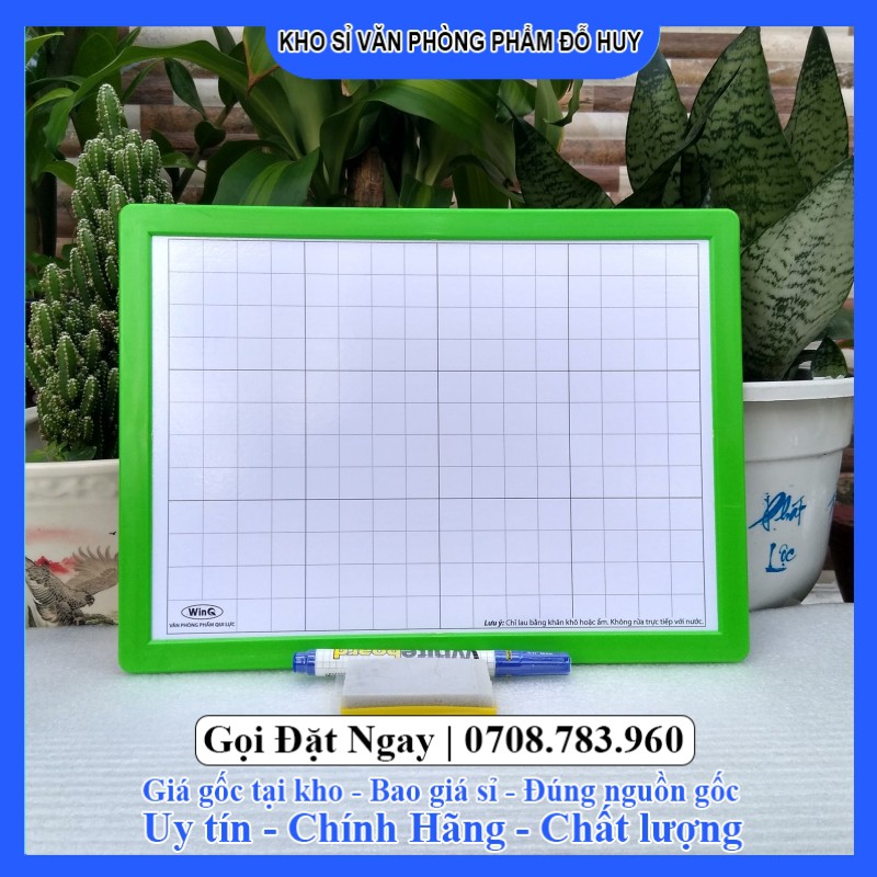 Bảng Học Sinh 2 mặt hàng thương hiệu WINQ (1 mặt viết bút dạ + 1 mặt phấn)[VPP ĐỖ HUY]