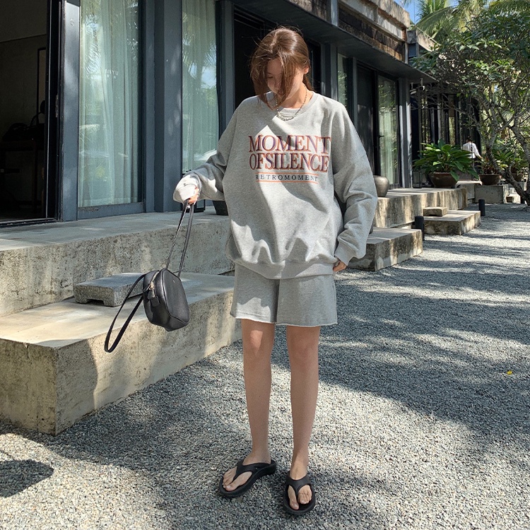 Áo Sweater Mỏng Dáng Rộng Phong Cách Hàn Quốc Thời Trang Mùa Thu Cho Nữ