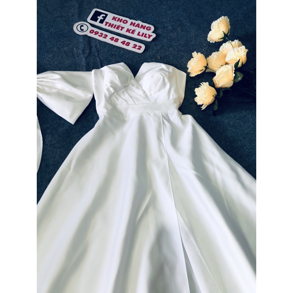 đầm maxi nơ lưng cao cấp