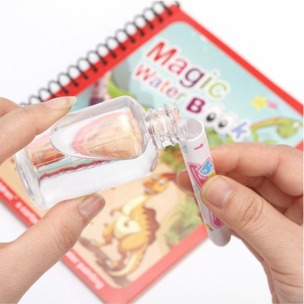 Tranh tô màu cho bé PLAYKID sách tô màu ma thuật có thể sử dụng nhiều lần PK 031