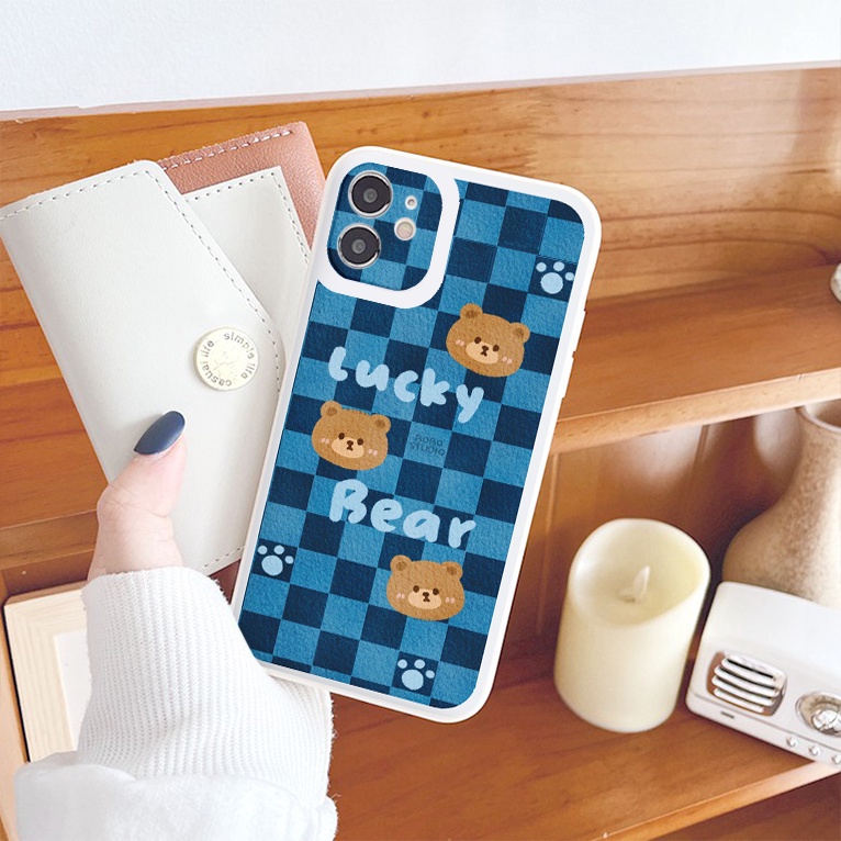 Ốp lưng iphone cạnh vuông lỗ camera CARO XANH THAN ốp iphone 6/6splus/7/7plus/8/8plus/x/xr/xs/11/12/13/pro/promax tr1120