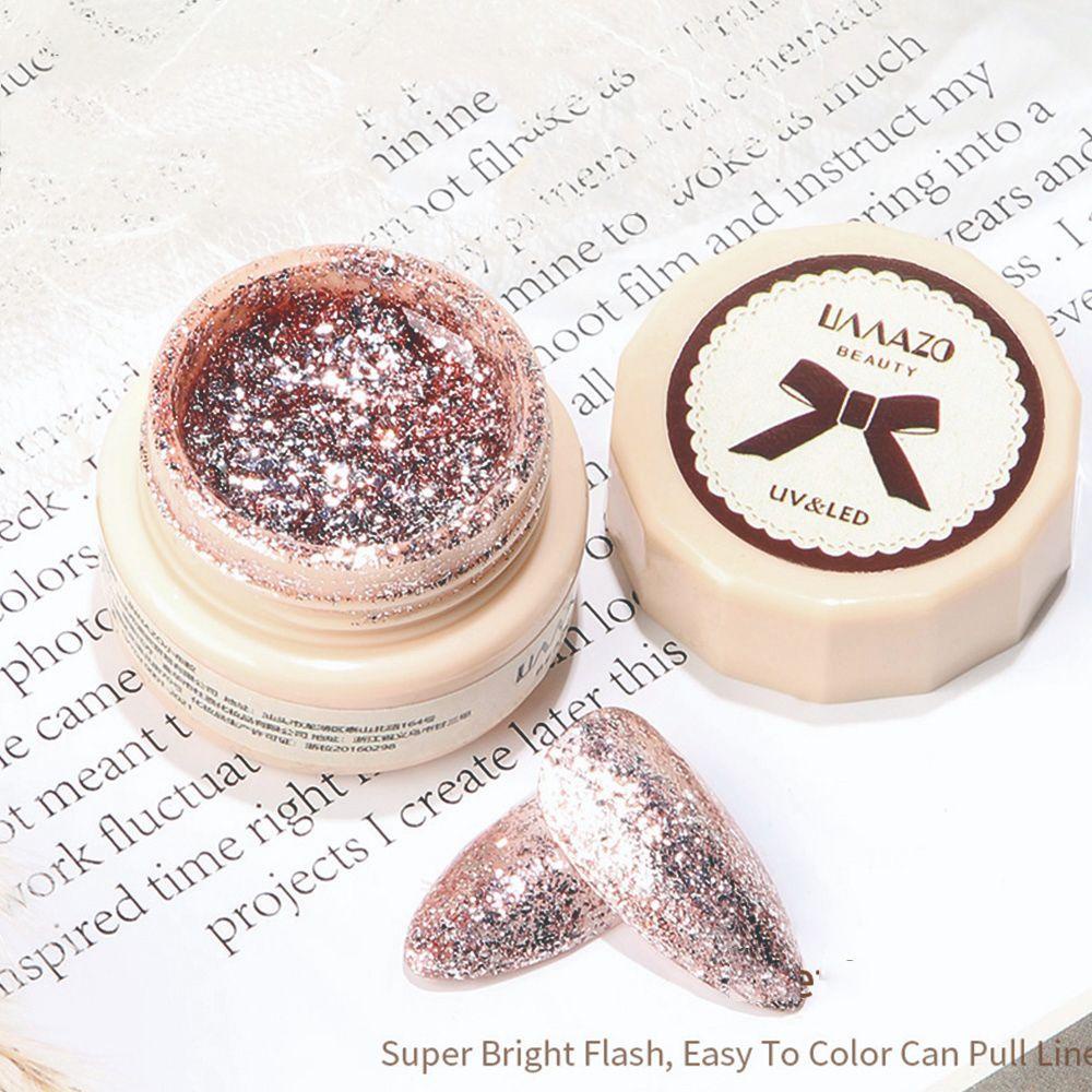 OCEANMAP Gel Sơn Móng Tay Bạch Kim Tuyến Bán Vĩnh Viễn DIY