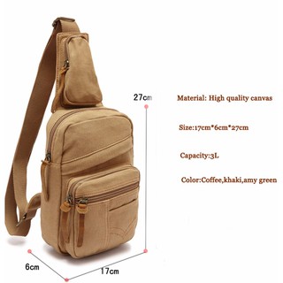 Túi đeo chéo Augur vải dù Canvas cao cấp