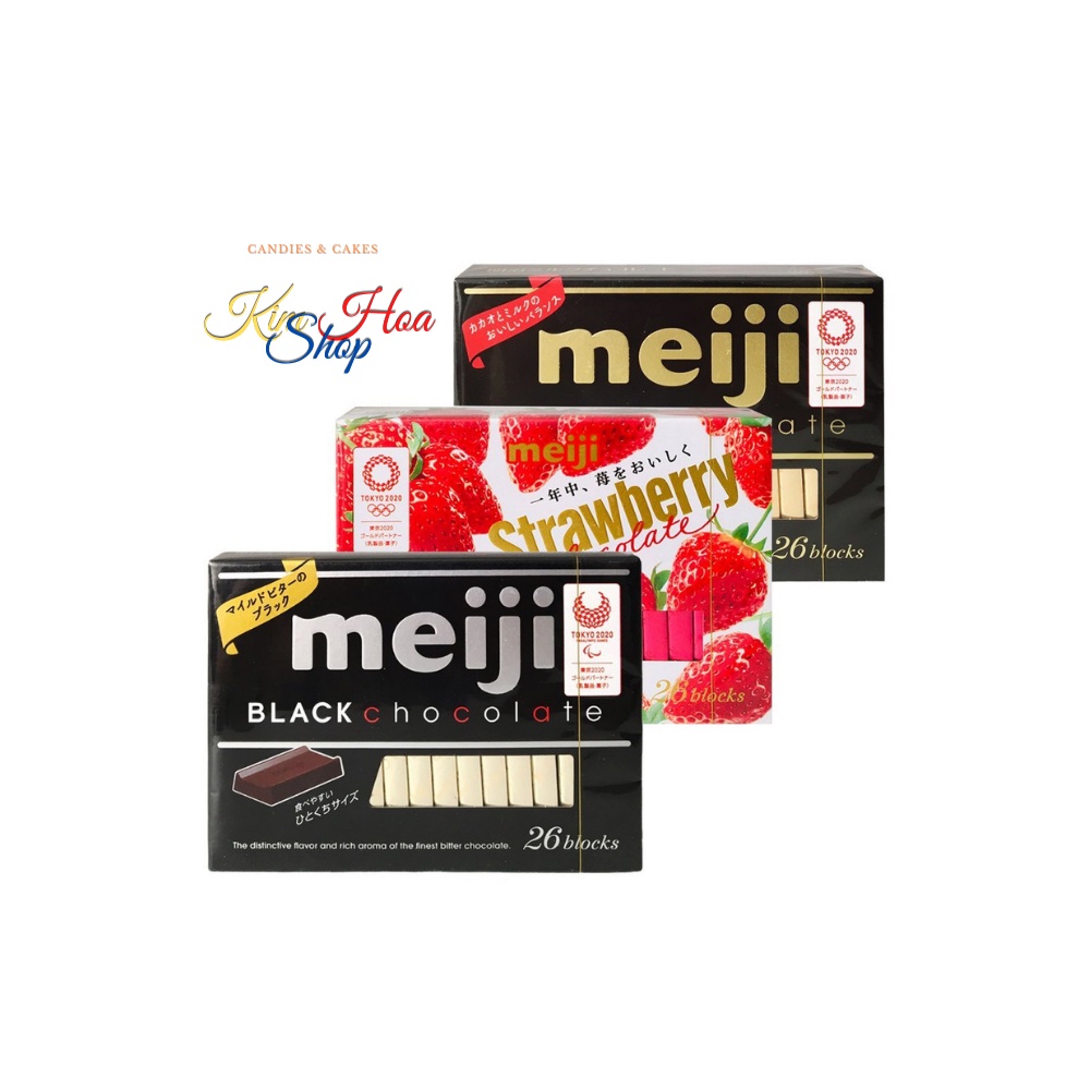 Tổng hợp Sô-Cô-La MEIJI CHOCOLATE Nhật Bản - Milk chocolate & Himilk chocolate & Black chocolate - MADE IN JÂPN