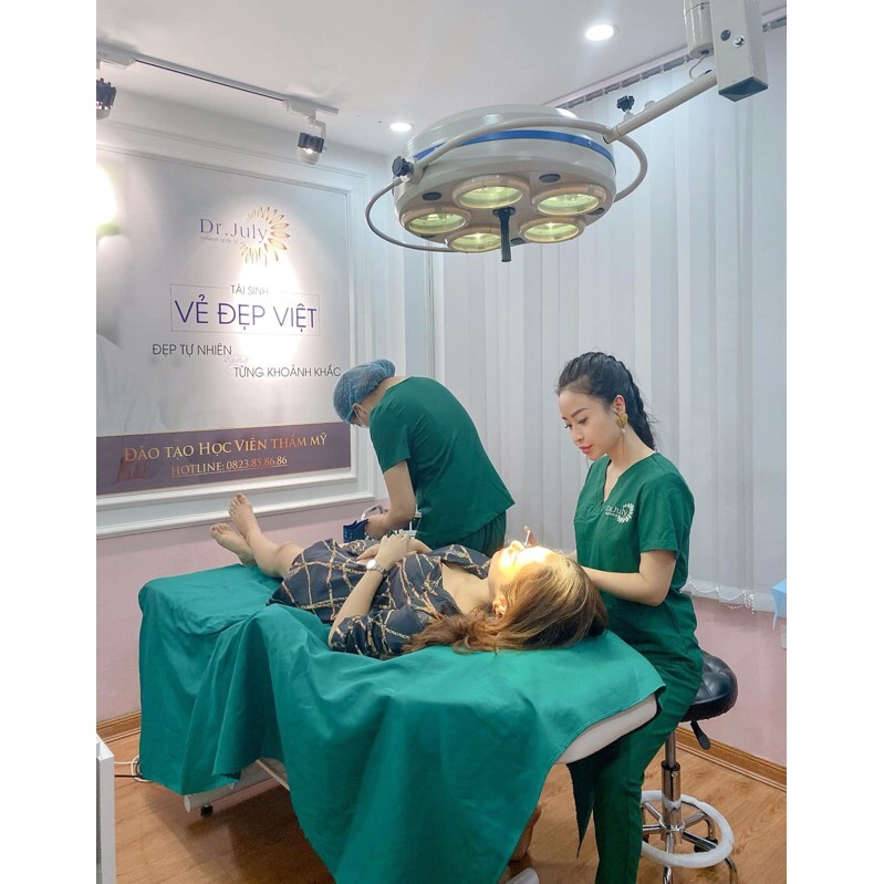 Bộ phẫu thuật , tiểu phẫu spa  chất vải đẹp co dãn