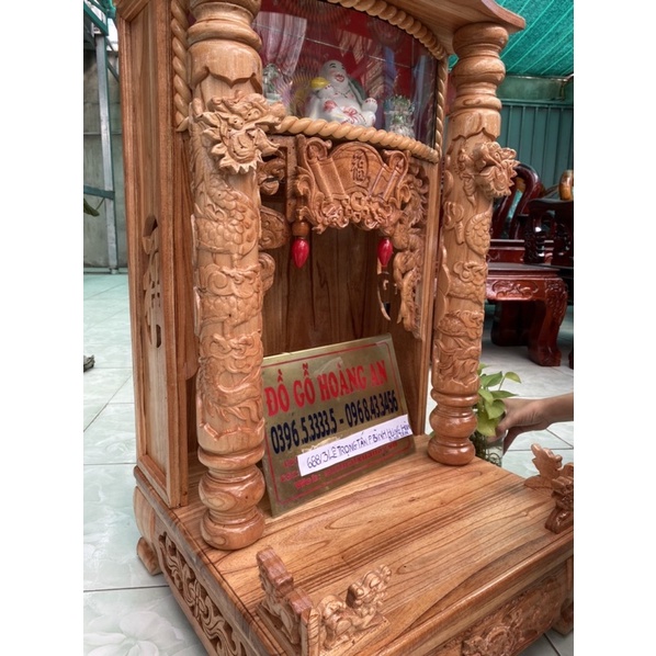 Bàn Thờ Ông địa Ông thần Tài Gỗ tự nhiên 100% freeship