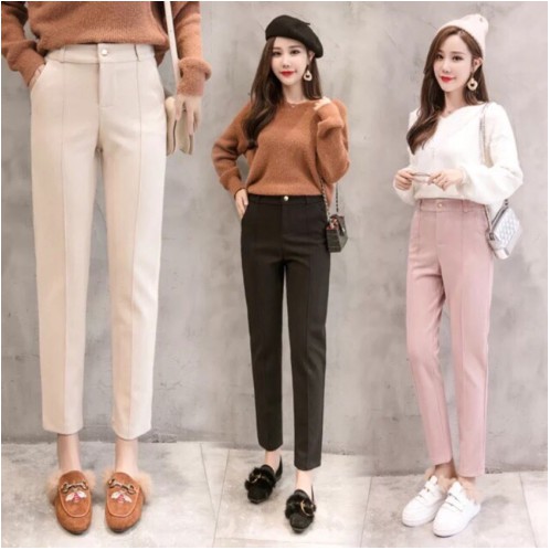 QUẦN TÂY NỮ CÔNG SỞ DÁNG BAGGY VẢI PHONG CÁCH HÀN QUỐC