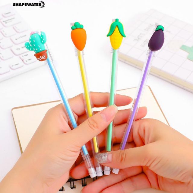 Bút gel mực nước hoa quả trong suốt cute siêu to làm quà tặng cho bé