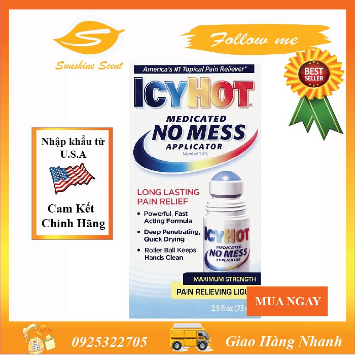 DẦU NÓNG ICY HOT NO MESS (73ML)
