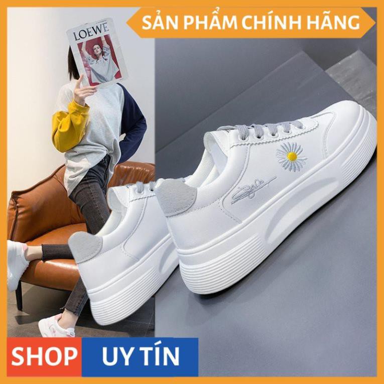 [Hàng mới] Giày thể thao thêu hoa cúc nhí, 😍Phong cách Hàn Quốc sneakers siêu nhẹ (2017)