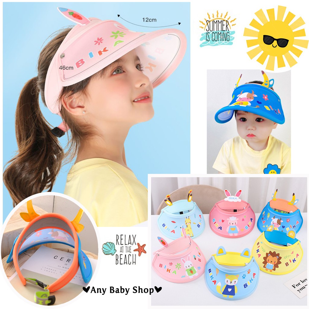 Mũ nón đi biển nửa đầu cho bé màu hình thú nhiều màu cực xinh(hàng có sẵn) ❣❣