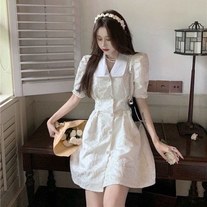 Đầm tiểu thư dáng ngắn dày dặn HQ