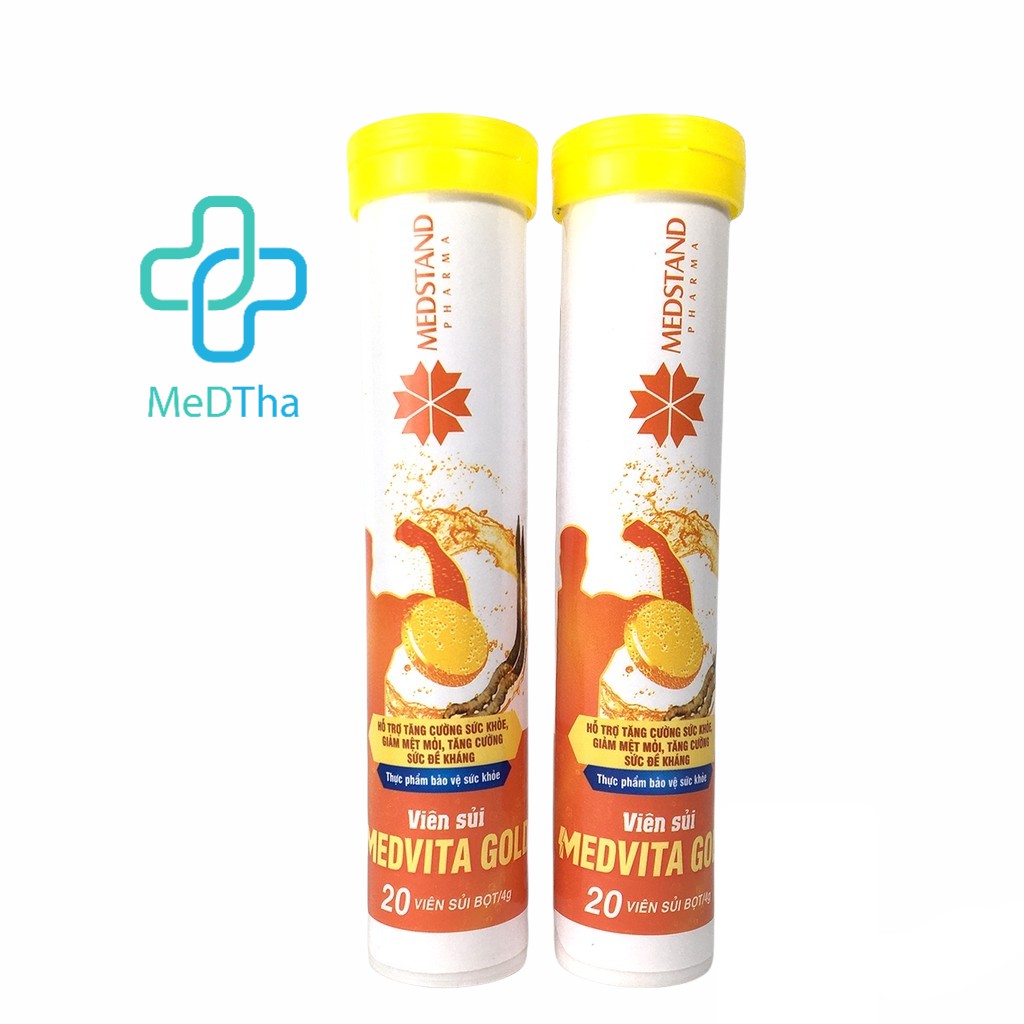Viên Sủi Cam Đông Trùng Hạ Thảo Medvita Gold - Tăng Sức Đề Kháng, Tăng Cường Sức Khỏe, Giảm Căng Thẳng Mệt Mỏi