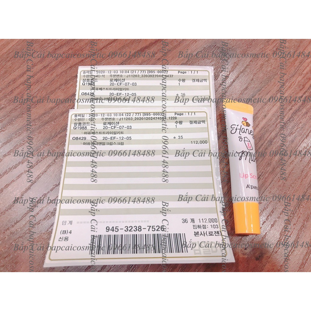 MBC M05 Dòng dưỡng mềm mịn môi từ mật ong và sữa Honey Milk Lip APieu