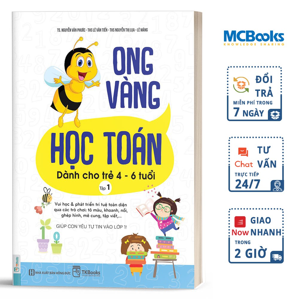 Sách Ong Vàng Học Toán Dành Cho Trẻ 46 Tuổi Tập 1