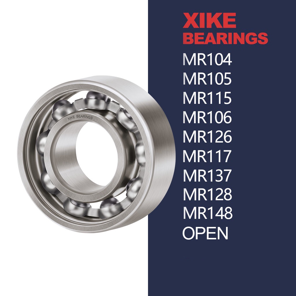 Xike MR105 MR125 MR115 MR106 MR126 MR116 MR117 MR137 MR128 MR148 MỞ Vòng bi rãnh sâu Mini mở