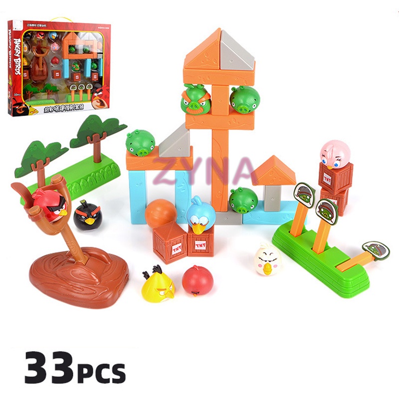 Bộ Đồ Chơi Lắp Ráp Hình Angry Birds 3D Cho Trẻ Em