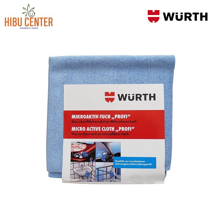 Bộ 4 Khăn Lau Chống Trầy Xước WURTH Micro-Fiber Cloth 40x40cm 0899900117