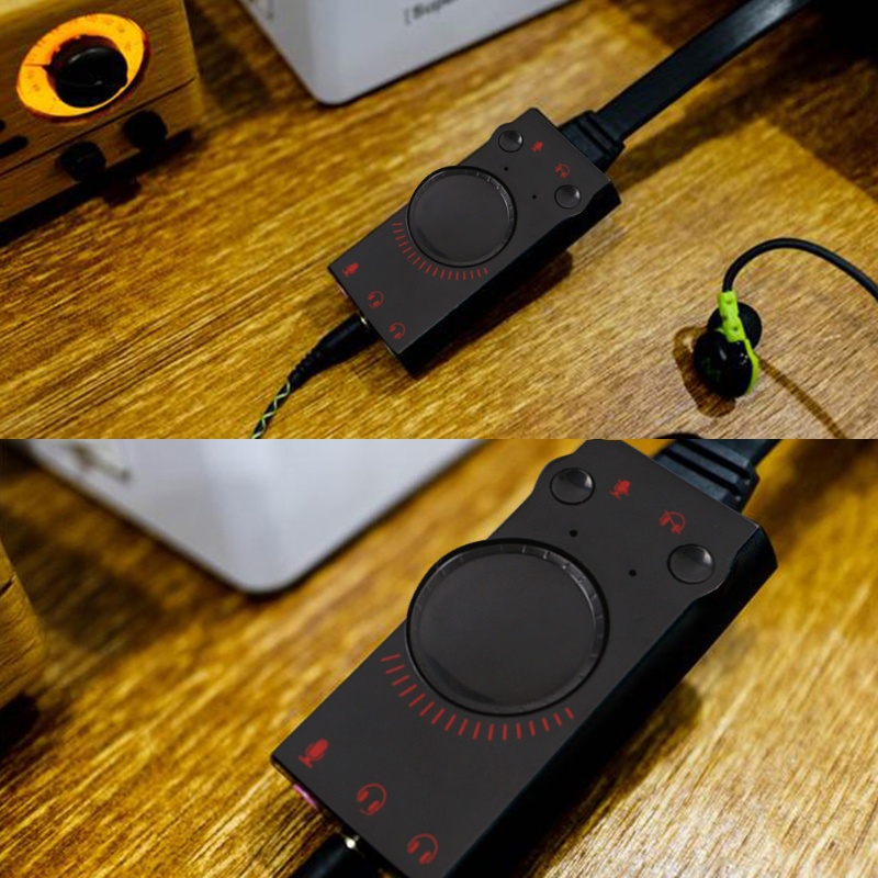 Thẻ Âm Thanh Ngoài USB Giắc Cắm 3.5mm Kèm Mic Dành Cho PC Laptop Windows OS L