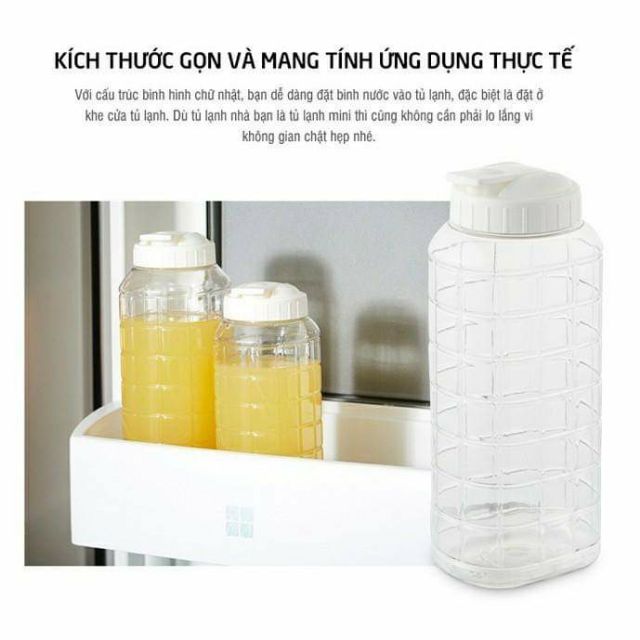 Bình nước nhựa Lock&Lock Chess Bottle 1L/1.5L HAP81