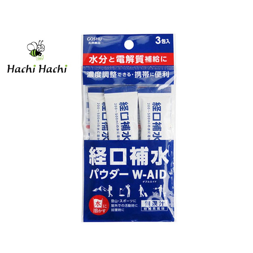 Bột uống bổ sung chất điện giải Goshu (6g x 3 gói) - Hachi Hachi Japan Shop