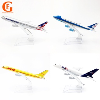 Mô hình máy bay boeing777 delta b747 kích cỡ 16cm