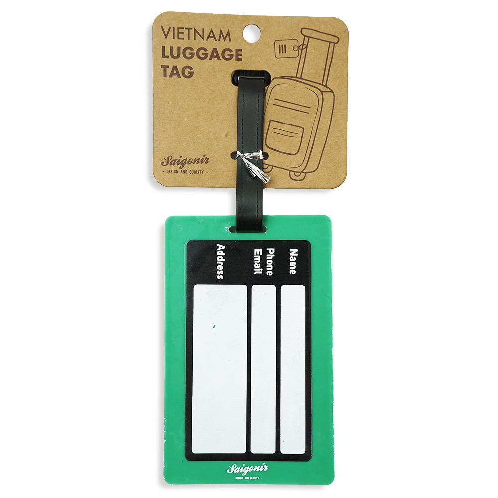 Thẻ tag hành lý vali túi xách balo - Luggage Tag - Quà tặng lưu niệm Việt Nam - Hoa Sen