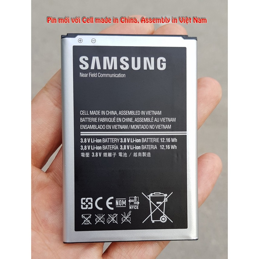 Pin thay cho samsung Galaxy Note 3 Chính Hãng