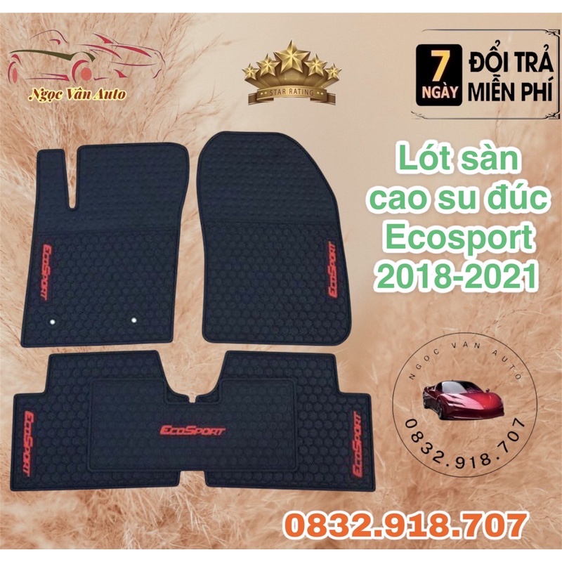 Lót Sàn cao su Ecosport 2018 - 2021 Hàng cao cấp không mùi