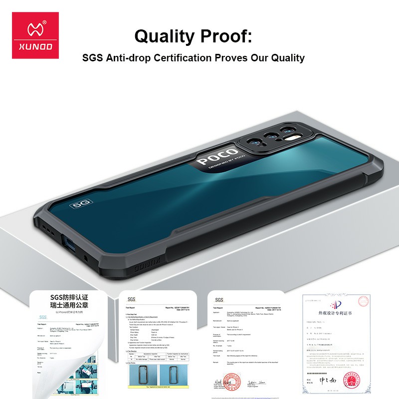 Ốp lưng Xiaomi Poco M3 Pro / Redmi Note 10 5G / Poco M4 Pro 5G hiệu Xundd lưng trong viền màu cao cấp