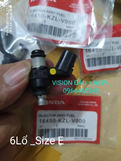 Kim phun VISION ĐẦU + NEW +FU 125 zin chính hãng Honda Thái