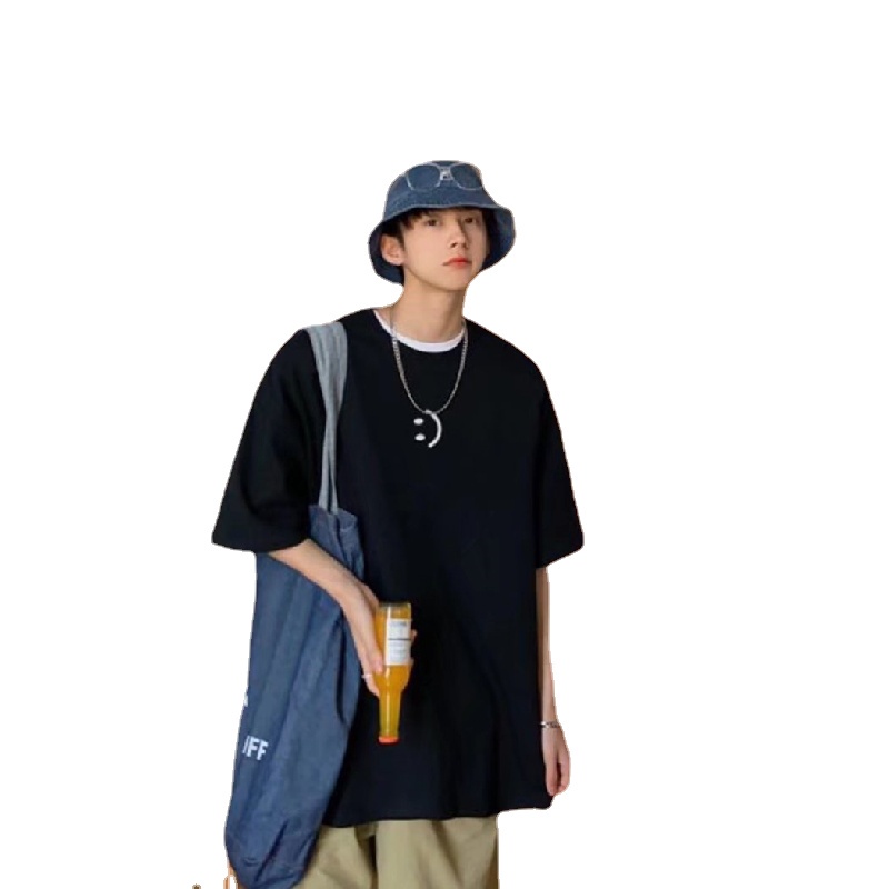 Áo Thun Tay Ngắn Dáng Rộng In Họa Tiết Phong Cách Hip Hop Hàn Quốc Thời Trang Cá Tính Cho Nam Size M-5XL