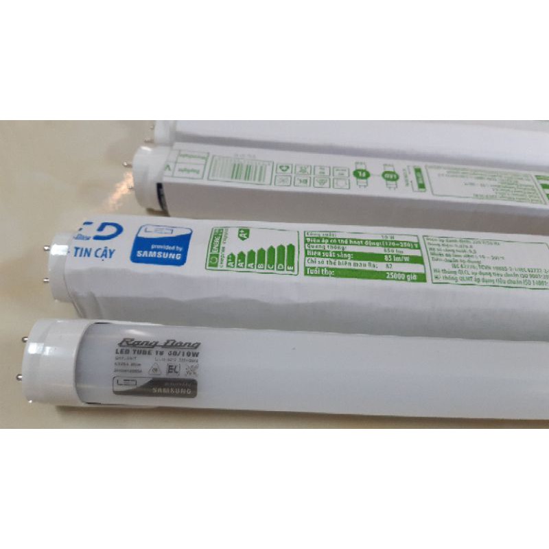 Bóng đèn led tuýp nhôm nhựa Rạng Đông  + máng