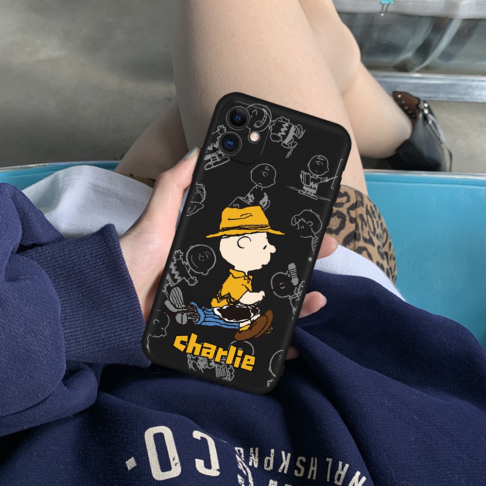 Ốp điện thoại TPU hình Snoopy thích hợp cho iPhone XR XS Max X 13 12 11 Pro Max 6 7 8 Plus 12 13 Mini 4 5 6splus 6S