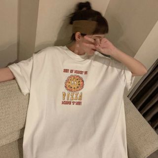 Áo thun tay lỡ Unisex Bánh Pizza