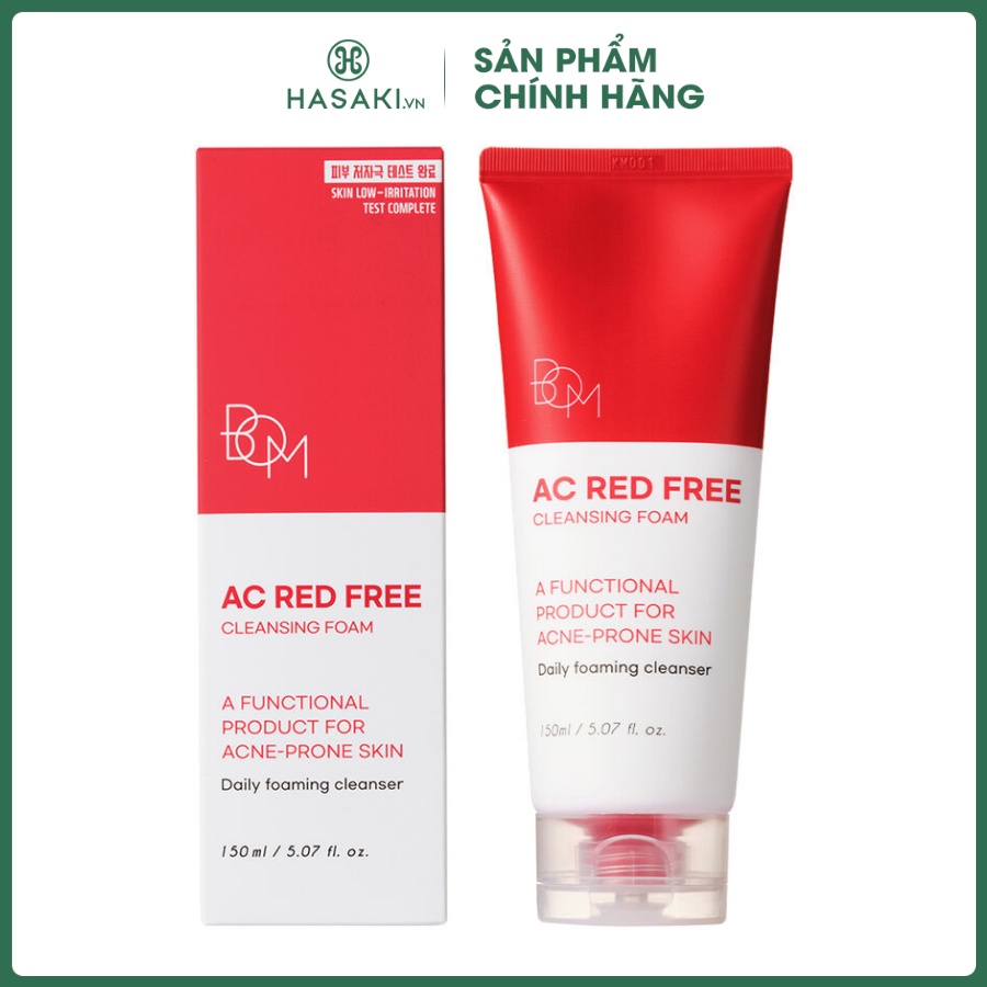 Sữa Rửa Mặt B.O.M Tạo Bọt Ngăn Ngừa Mụn 150ml | Hasaki | Sản phẩm chính hãng